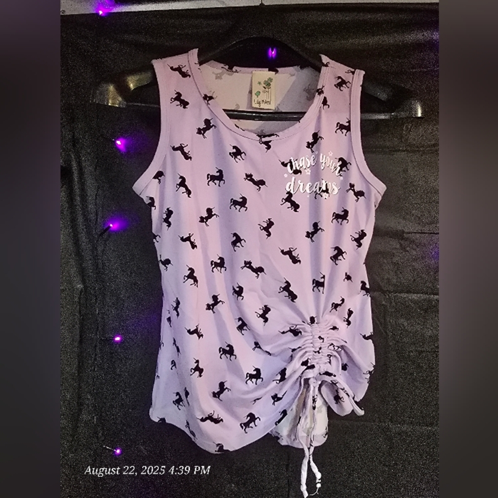 nwot horse print top sz L 14